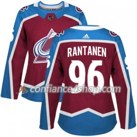 Adidas Maillot de Hockey Colorado Avalanche Mikko Rantanen 96 2017-2018 Rouge Authentic - Femme